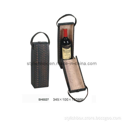 Antique PU Leather Wine Box (SH0027)